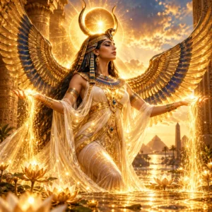 Gold of the Goddess Isis spiritual and magical energy attunement Caption: