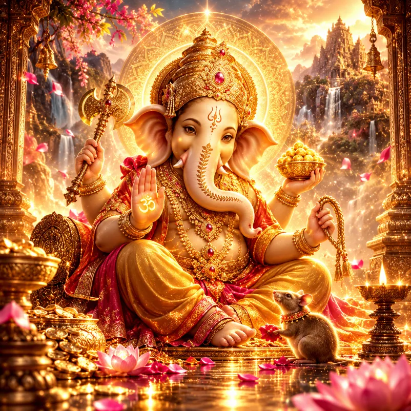 Ganesha’s Gold attunement for wealth, success, wisdom and removing obstacles